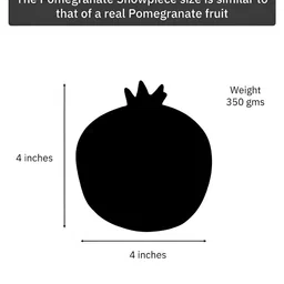 Glimpse Homes Blue & Gold Toned Pomegranate Figurine Showpiece image 3