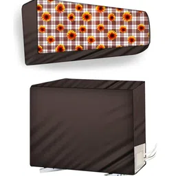 The Furnishing Tree Coffee Brown Plastic Air Conditioner Cover-picture-12