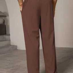 KAJARU Men Loose Fit Wrinkle Free Trousers image 2