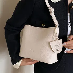 LULU & SKY Women Solid Structured Shoulder Bag image 3