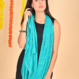 HELLA FASHIONS Striped Dupatta with Mukaish image 3