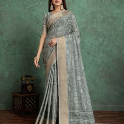 all about you Warli Zari Saree With Tassels With Unstitched Blouse-picture-23