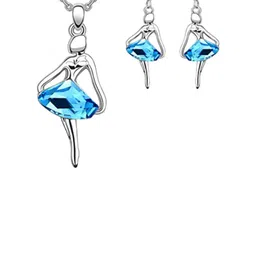YouBella Silver-Plated Artificial Stone Studded Jewellery Set image 3