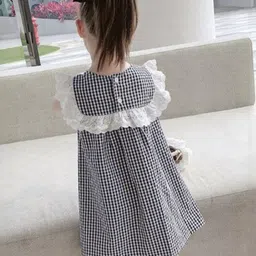 LULU & SKY Checked A-Line Dress image 5