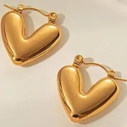 Tipsy closet Heart Shaped Hoop Earrings image 4