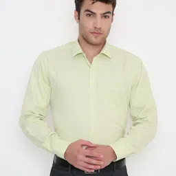 Maharaja Men India Slim Fit Solid Spread Collar Formal Shirt-picture-15