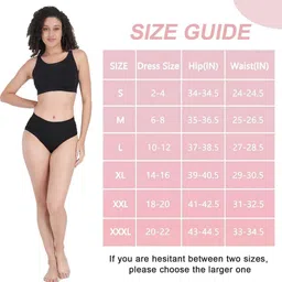 ORLIZEA Pack of 4 Women High-Rise Cotton Blend Hipster Briefs image 4