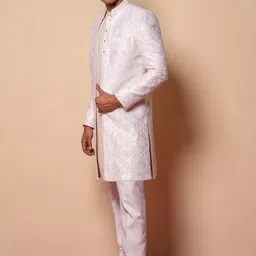 Ayush Jain Men Embroidered Sherwani Set image 4