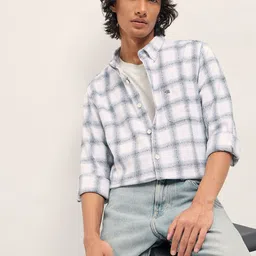 THE BEAR HOUSE Checked Flannel Slim Fit Casual Shirt-picture-38