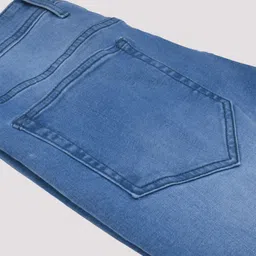 Tailoraedge Men Classic Tapered Fit Mid-Rise Light Fade Stretchable Jeans image 5