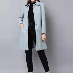 chkokko Tweed Solid Coat For Women image 1