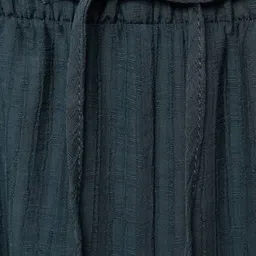 MANGO Women Flowy Textured Trousers image 4