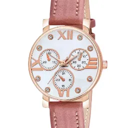 Miss Perfect Women Patterned Dial & Leather Straps Analogue Watch HJ140-picture-26