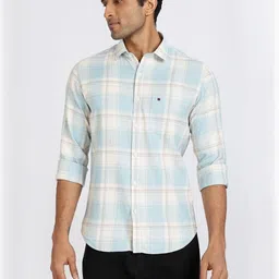 COOL COLORS Men Slim Fit Checked Cotton Casual Shirt-image-43