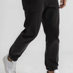 Basixx Men Black Jogger Jeans image 2