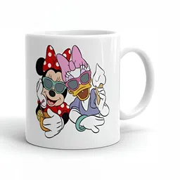 Mr UVD White Cartoon Characters Printed Ceramic Glossy Mug 350 ml-picture-37