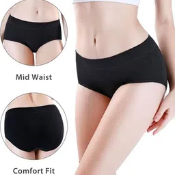 Diving Deep Women Plus Size Pack of 4 Hipster Briefs image 2