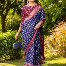 Anouk Rustic Ethnic Motifs Bagh Saree image 4