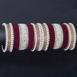 NMII Set Of 68 Cubic-Zirconia-Studded & Beaded Chuda Bangles image 1