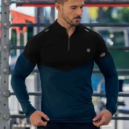 AUSK Men Solid Colourblocked Long Sleeves Sports T-shirt-picture-22