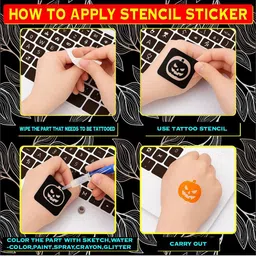 VOORKOMS Mehndi Stencil Stickers for Henna Beauty image 2