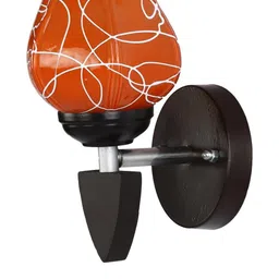 SOMIL Orange Glass Cylinder Wall Lamps image 4
