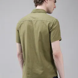 U.S. Polo Assn. Denim Co. Solid Pure Cotton Casual Shirt image 5