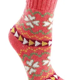 Alexvyan  Pack Of 3 Women Patterned Wool Blend Calf-Length Socks image 2