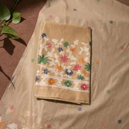 GAJARAI Floral Woven Design Unstitched Dress Material-picture-30