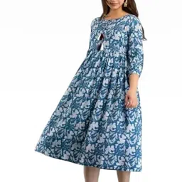 PARTH SY FASHION Women Blue Blended Straight Kurtas-picture-33