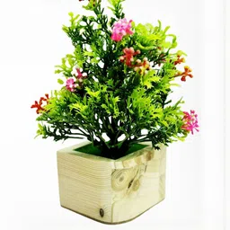 Dekorly Green Artificial Flowers & Plants With Pot image 5