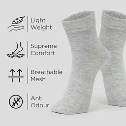 MJE Men Pack Of 5 Anti-Odour Ankle Length Socks image 3