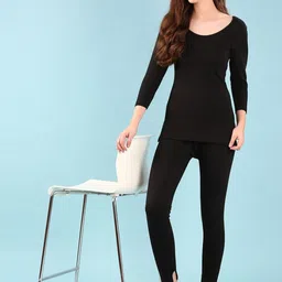 DIXCY SCOTT Slimz Women Mid-Rise Ribbed Thermal Bottoms image 5