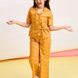 Stylo Bug Girls Printed Shirt with Trousers-picture-22