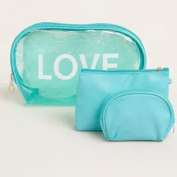 Women Blue Cosmetic Bag-image-8