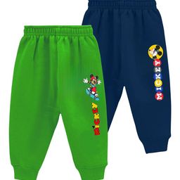 FRENCH KLEIDER Boys Pack Of 2 Cotton Mid-Rise Joggers-picture-23