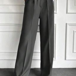 Next One Women Smart High-Rise Easy Wash Pleated Trousers-image-99