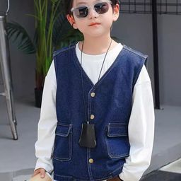 LULU & SKY Boys Checked without Bomber Jacket-picture-7