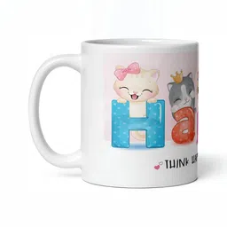 Mr UVD White & Blue Graphic Printed Ceramic Mug 350 ml-picture-35