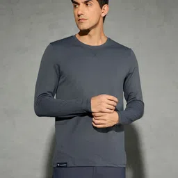 Technosport Men Solid Slim Fit Round Neck Sports T-shirt with Cotflex-picture-43