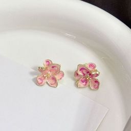 VAGHBHATT Gold Plated Enamelled Floral Studs-picture-35