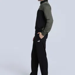 Puma Men Colorblocked Pure Cotton Long Sleeve Tracksuit image 3