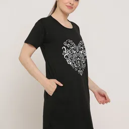 DDASPRATION Women Pack of 2 Printed Longline T-shirts image 3