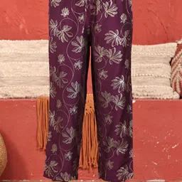 Aramya Women Ethnic Motifs Printed Straight Palazzos-picture-55