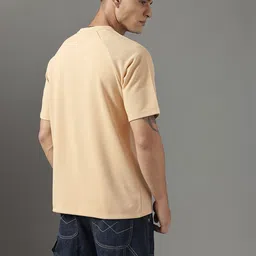 FCUK Self-Design Raglan Sleeves Relaxed Fit T-shirt image 4