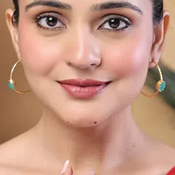 jooltara Gold-Plated Circular Hoop Earrings-picture-17