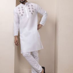 DEVOILER Men Ethnic Motifs Printed Regular Kurta with Pyjamas-picture-0