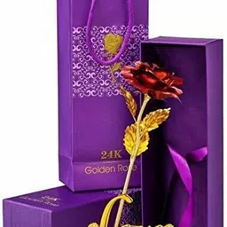 Artificial Rose and Carry Bag Red Rose Artificial Flower-image-87