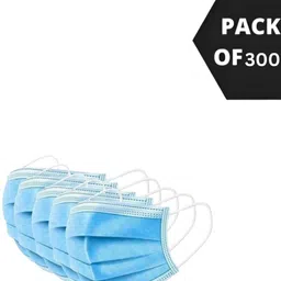 bassonic Blue Protective Face Mask for Daily Safety Use (Pack of 300) Face Shaping Mask-picture-24