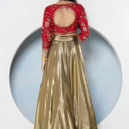 GloballyRonakRBafna Embroidered Sequinned Ready to Wear Lehenga Choli image 2